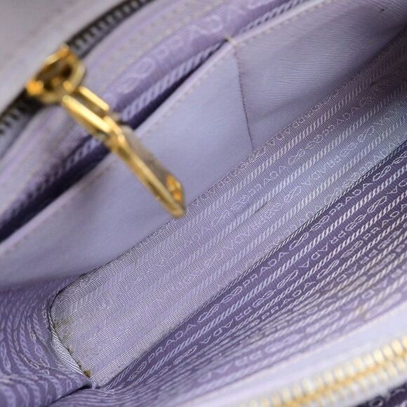 Prada Saffiano Purple Leather Handbag (Pre-Owned) - Picture 12 of 16